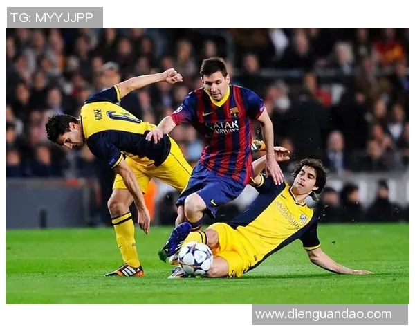 绿茵场上足球球星飞身滑铲瞬间展现力量与速度之美